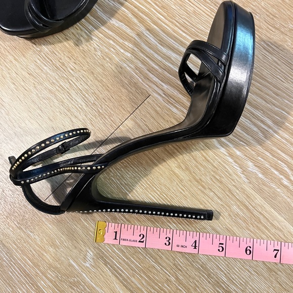 Saint Laurent : Jane Ankle Strap Heels - Picture 10 of 11